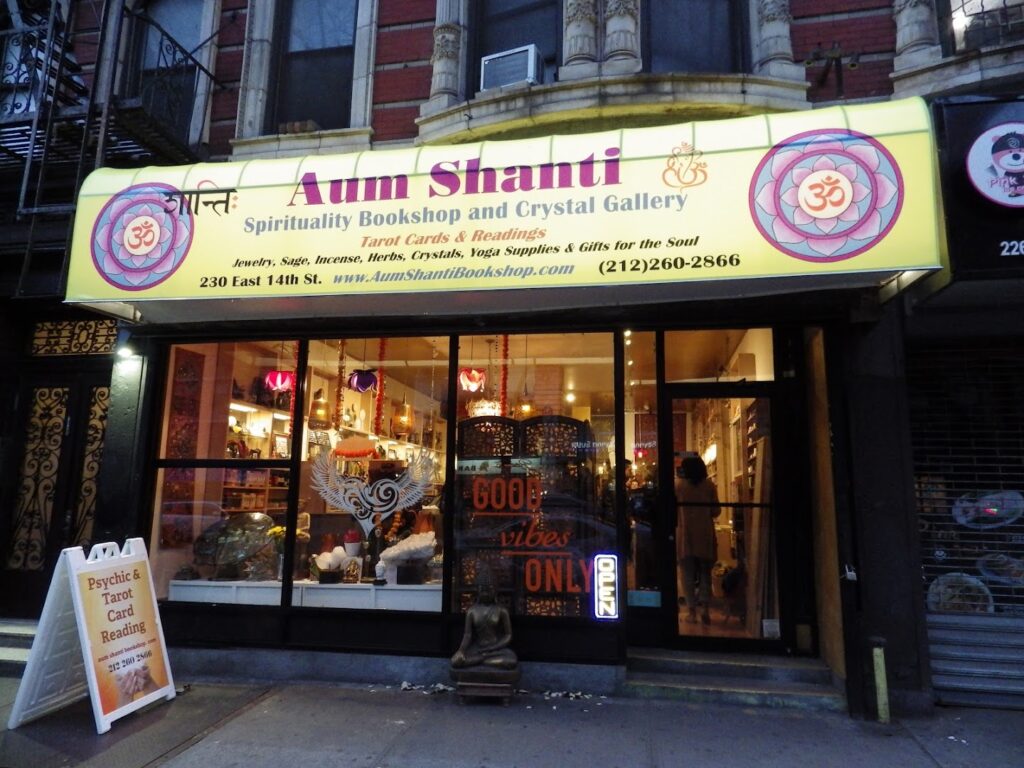 Metaphysical supply store Aum Shanti Bookshop & Psychic Tarot Card Readings near me