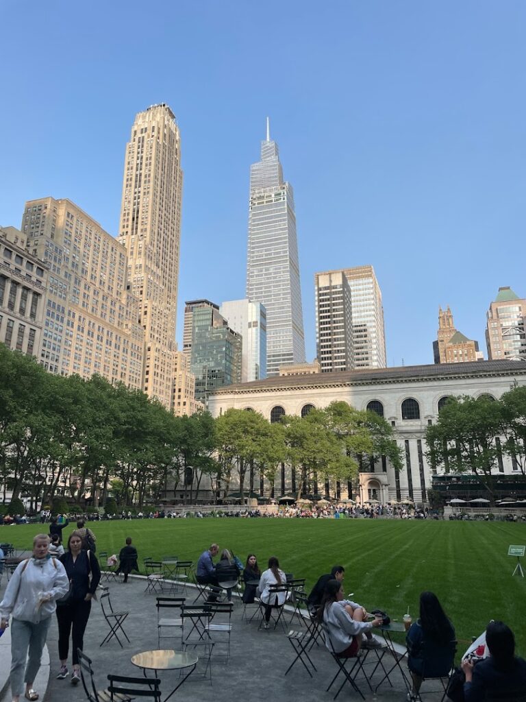 Table tennis facility Bryant Park Ping Pong near me