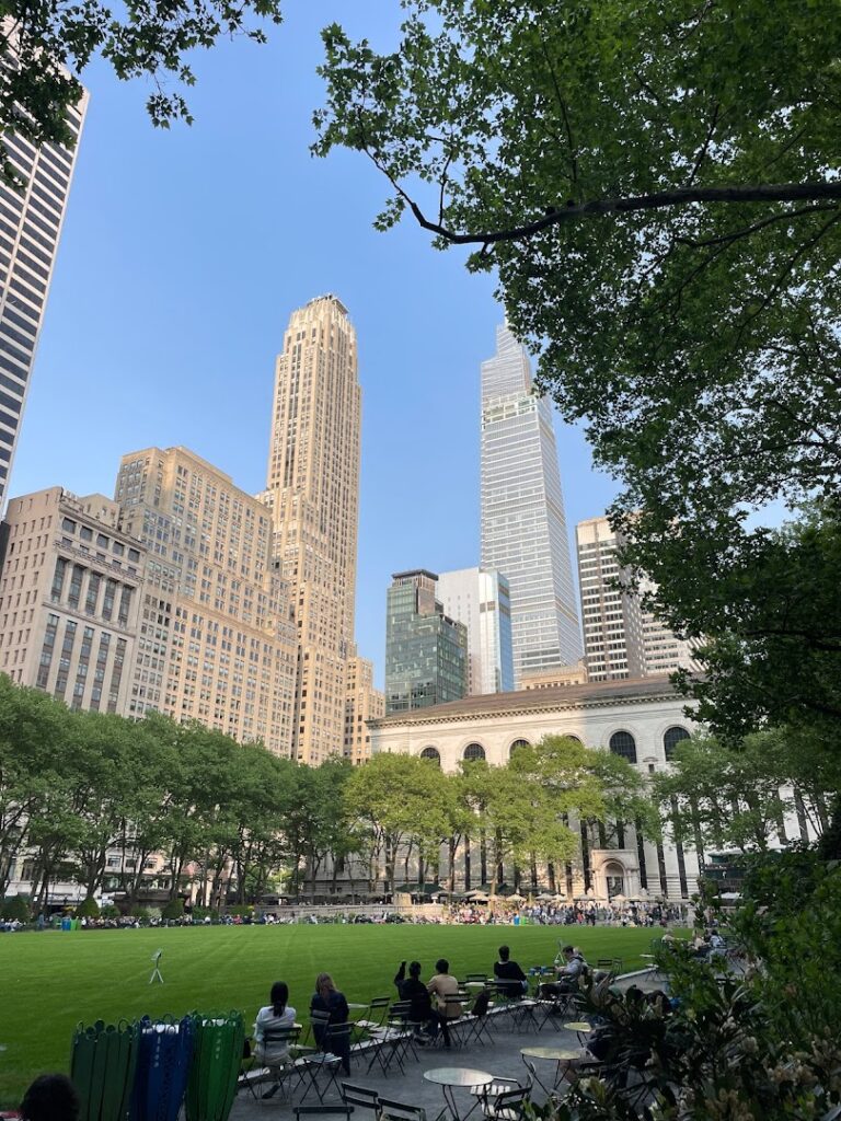 Table tennis facility Bryant Park Ping Pong near me