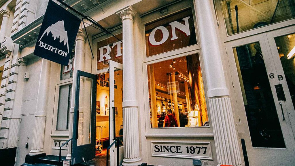 Snowboard shop Burton New York City Flagship Store near me