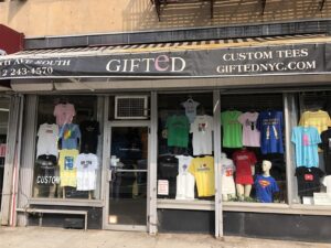 Custom t-shirt store Gifted NYC near me